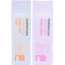 Mothercare All We Know Baby Milk Bath (300ml) and All We Know Baby Lotion (300ml) Combo-picture-34