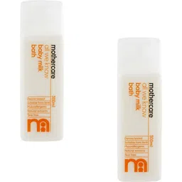 mothercare ALL WE KNOW BABY MILK BATH 300ML EACH (PACK-2)-picture-23