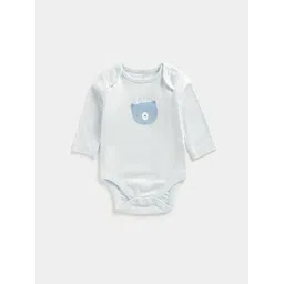 mothercare Boy Teddy Bear Print Pure Cotton Bodysuit-picture-22