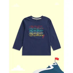 mothercare Boys Blue Typography Printed Pure Cotton T-shirt-picture-33