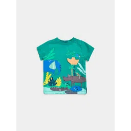 mothercare Boys Graphic Printed Round Neck Pure Cotton T-shirt-picture-28