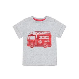 mothercare Boys Grey Printed Round Neck T-shirt-picture-45