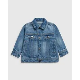 mothercare Boys Mid-Wash Regular Fit Cotton Denim Jacket-picture-11
