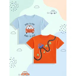 mothercare Boys Pack of 2 Printed Pure Cotton T-shirt-picture-41