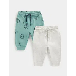 mothercare Boys Pack Of 2 Printed Regular Fit Mid-Rise Cotton Joggers-picture-38