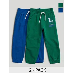 mothercare Boys Pack of 2 Pure Cotton Mid-Rise Jogger Chinos Trousers-picture-37