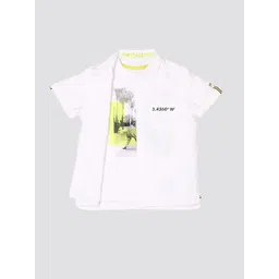 mothercare Boys Pure Cotton Shirt With T-Shirt-picture-44