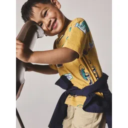 mothercare Boys Regular Fit Long Sleeves Cotton Casual Shirt With T-shirt-picture-23