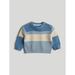 mothercare Boys Striped Round Neck Long Sleeves Pullover Sweater-picture-21
