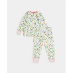mothercare Floral Print Lounge Pants with Top Set-picture-17