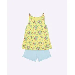 mothercare Floral Print Top with Shorts-picture-32