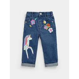 mothercare Girls Cotton Mid-Rise Jeans-picture-28