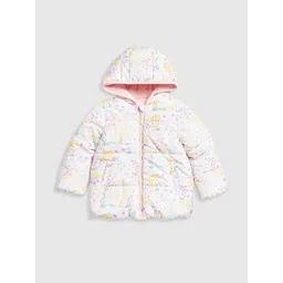 mothercare Girls Floral Insulator Puffer Jacket-picture-18