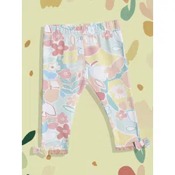 mothercare Girls Floral Print Leggings With Bow Detail-picture-20