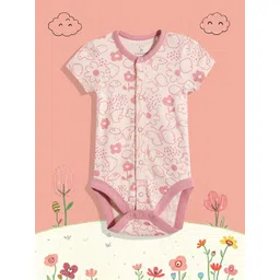 mothercare Girls Floral Print Pure Cotton Bodysuit-picture-17