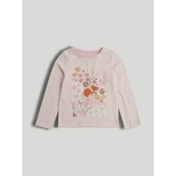 mothercare Girls Floral Printed Extended Sleeves Pockets T-shirt-picture-41