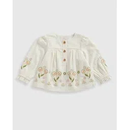 mothercare Girls Majestic Jungle Embroidered Relaxed Fit Top-picture-37