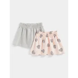 mothercare Girls Pack Of 2 Printed A-Line Skirts-picture-29