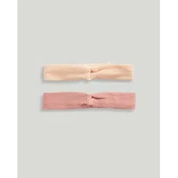 mothercare Girls Pack of 2 Wild Meadow Contemporary Waffle Headbands-picture-34