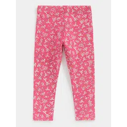 mothercare Girls Pink Floral Printed Leggings-picture-26