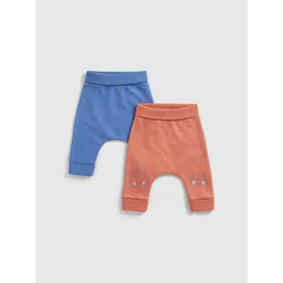 Mothercare Infant Boys Pack Of 2 Pure Cotton Mid-Rise Joggers-picture-40