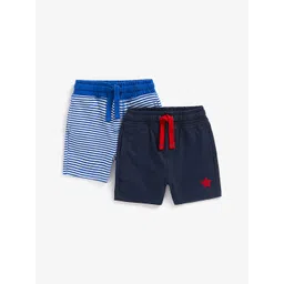 mothercare Infant Boys Pack of 2 Pure Cotton Regular Shorts-picture-30