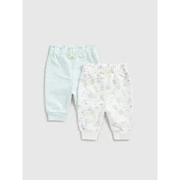 Mothercare Infant Girls Pack Of 2 Pure Cotton Mid-Rise Joggers-picture-39
