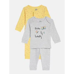 mothercare Infant Girls Pack of 2 Pure Cotton Printed Nightsuits-picture-15