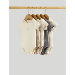 Mothercare Infants Boys Pack Of 5 Printed Pure Cotton Bodysuit-picture-16