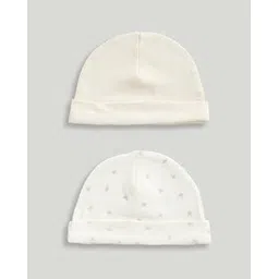 mothercare Infants Pack of 2 Soft Melody Printed Beanies Caps-picture-40