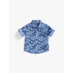 Mothercare Kids Blue Printed Full Sleeves Shirt-picture-39