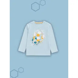 Mothercare Kids Blue Printed Full Sleeves T-Shirt-picture-28