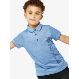 Mothercare Kids Blue Printed Polo T-Shirt-picture-38