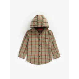 Mothercare Kids Green Cotton Chequered Full Sleeves Shirt-picture-29