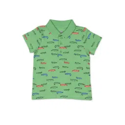 Mothercare Kids Green Printed Polo T-Shirt-picture-36