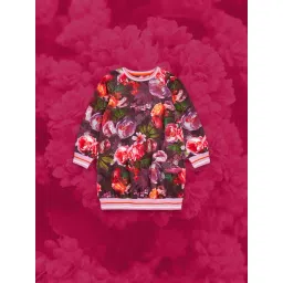 Mothercare Kids Multicolor Floral Print Full Sleeves Dress-picture-25