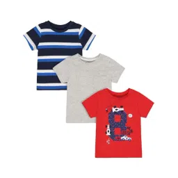 Mothercare Kids Multicolor Printed T-Shirt (Pack of 3)-picture-25