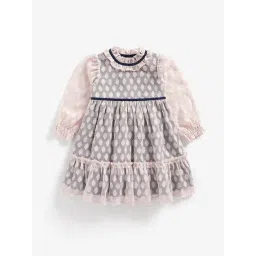 Mothercare Kids Multicolor Self Design Full Sleeves Dress-picture-18