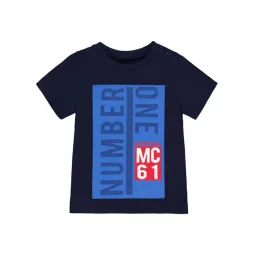 Mothercare Kids Navy Cotton Printed T-Shirt-picture-41