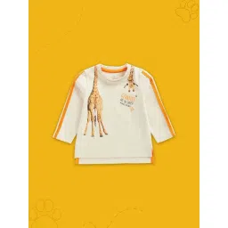 Mothercare Kids Off-White Cotton Printed Full Sleeves Top-picture-22