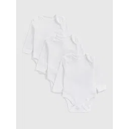 mothercare Kids Pack Of 3 Cotton Bodysuit-picture-34