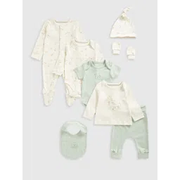 mothercare Kids Pack Of 8 Pure Cotton Baby Apparel Gift Set-picture-15