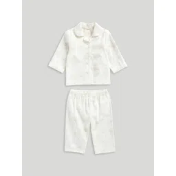 mothercare Kids Printed Pure Cotton Shirt With Pyjamas-picture-17