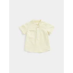 mothercare Kids Striped Henley Neck Pure Cotton T-shirt-picture-21