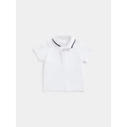 Mothercare Kids White Solid Polo T-Shirt-picture-34