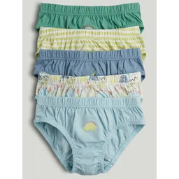 mothercare Pack Of 5 Boys Printed Mid Rise Basic Briefs-picture-13