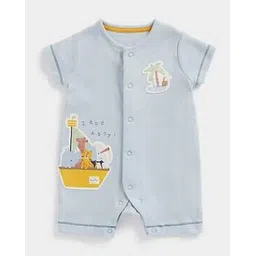mothercare Round-Neck Romper with Applique-picture-40