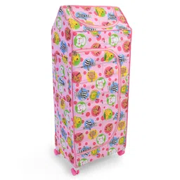 Mothertouch 4 Shelves Storage Unit With Wheels Zebra Print - Pink-picture-17