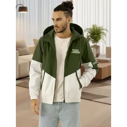 MOTREX Men Typography Colourblocked Lightweight Sporty Jacket-picture-12