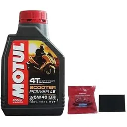 Motul SCOOTER POWER LE 4T 5W-40(800ml) Whit Smart Shine Sponge combo-image-3